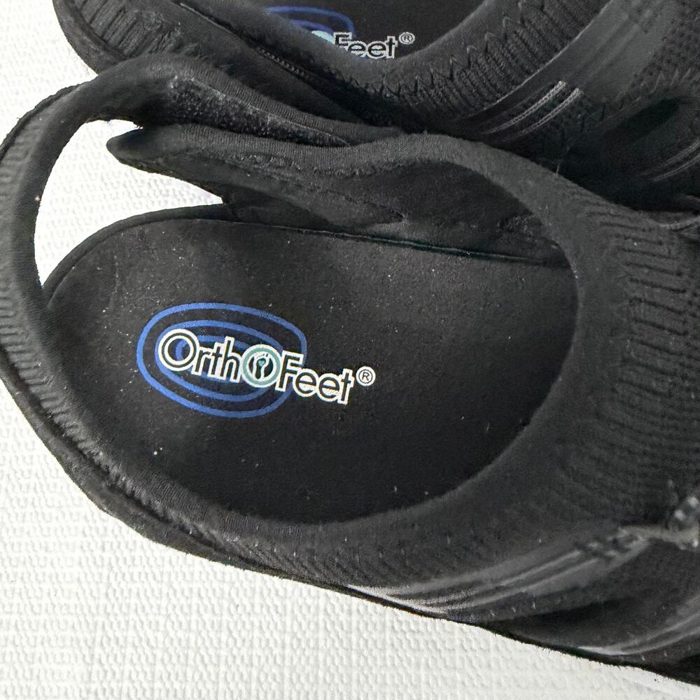Orthofeet Laguna Sandals Women’s Size 10.5 B Black White Orthopedic Shoes - Picture 2 of 10